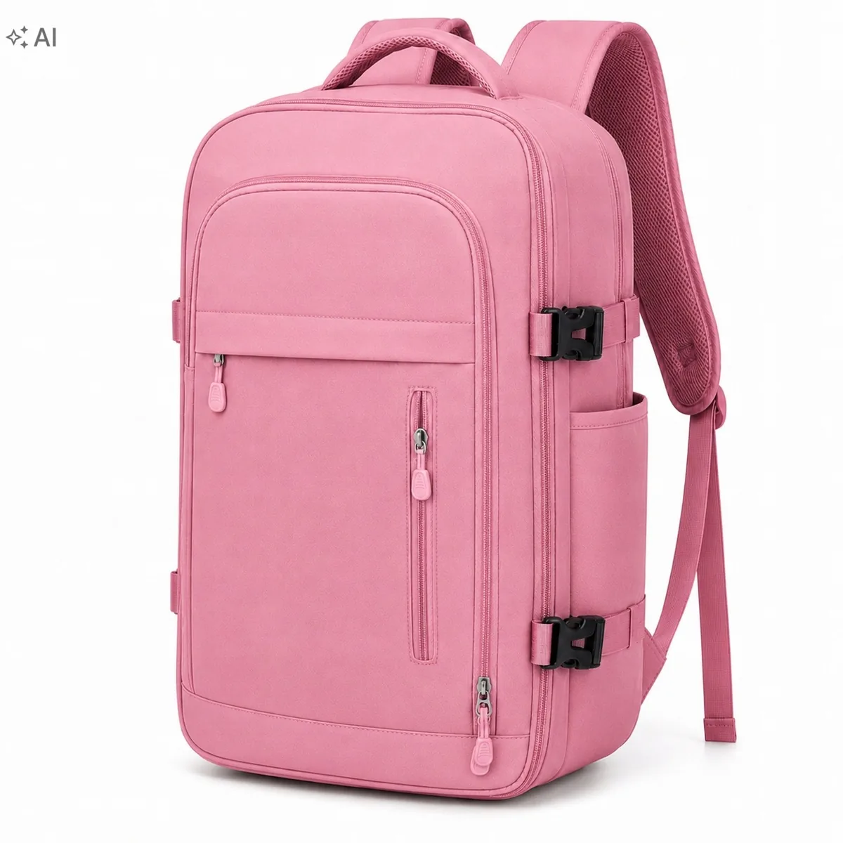 Plecak do samolotu 40×30×20 cm, 24 l (Ryanair, Wizz Air) – różowy
