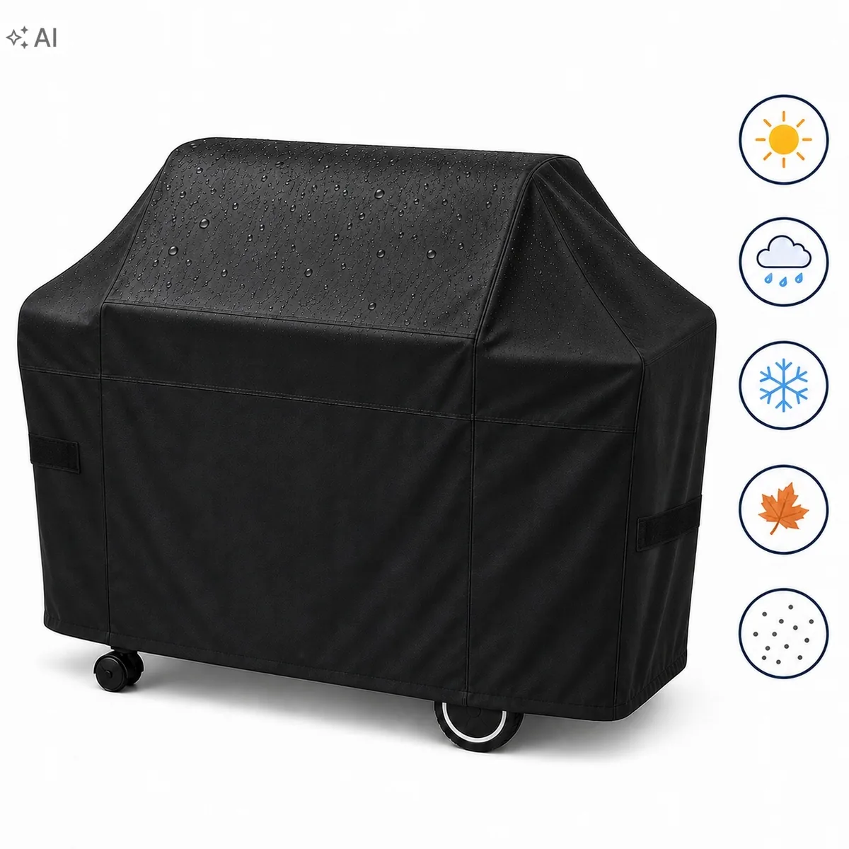 Pokrowiec na grill wodoodporny Oxford – 150×65×105 cm – zdjęcie 1